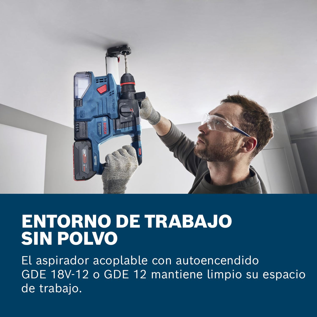 Bosch Professional 18V System martillo perforador a batería GBH 18V-22 X (incl. 2 baterías GBA 4.0Ah, cargador GAL 18V-40, L-BOXX 136)