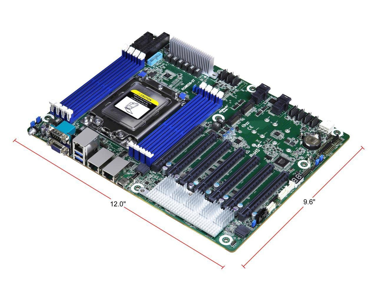 ASRock Rack ROMED8-2T - Placa Base - ATX - Socket SP3