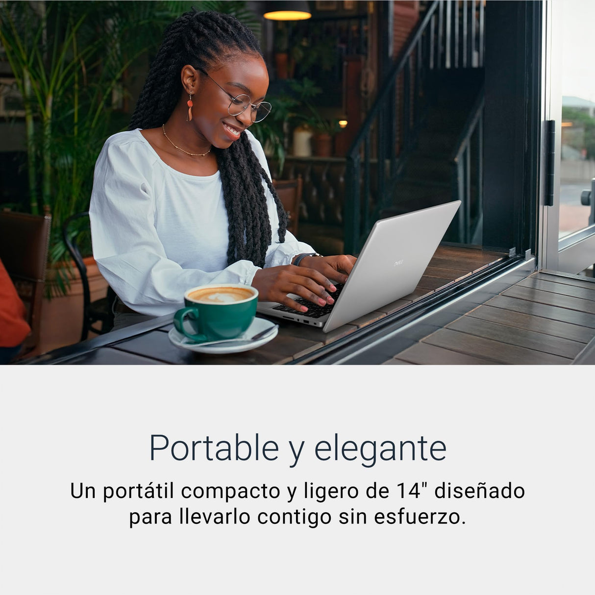 DELL 14 Portátil DC14250 14" 2K (1920x1200) Intel Core 5 120U, 16GB RAM DDR5, 512GB SSD, Gráficos Intel, Windows 11 Home, Teclado retroiluminado QWERTY Español, Lector Huellas - Plata