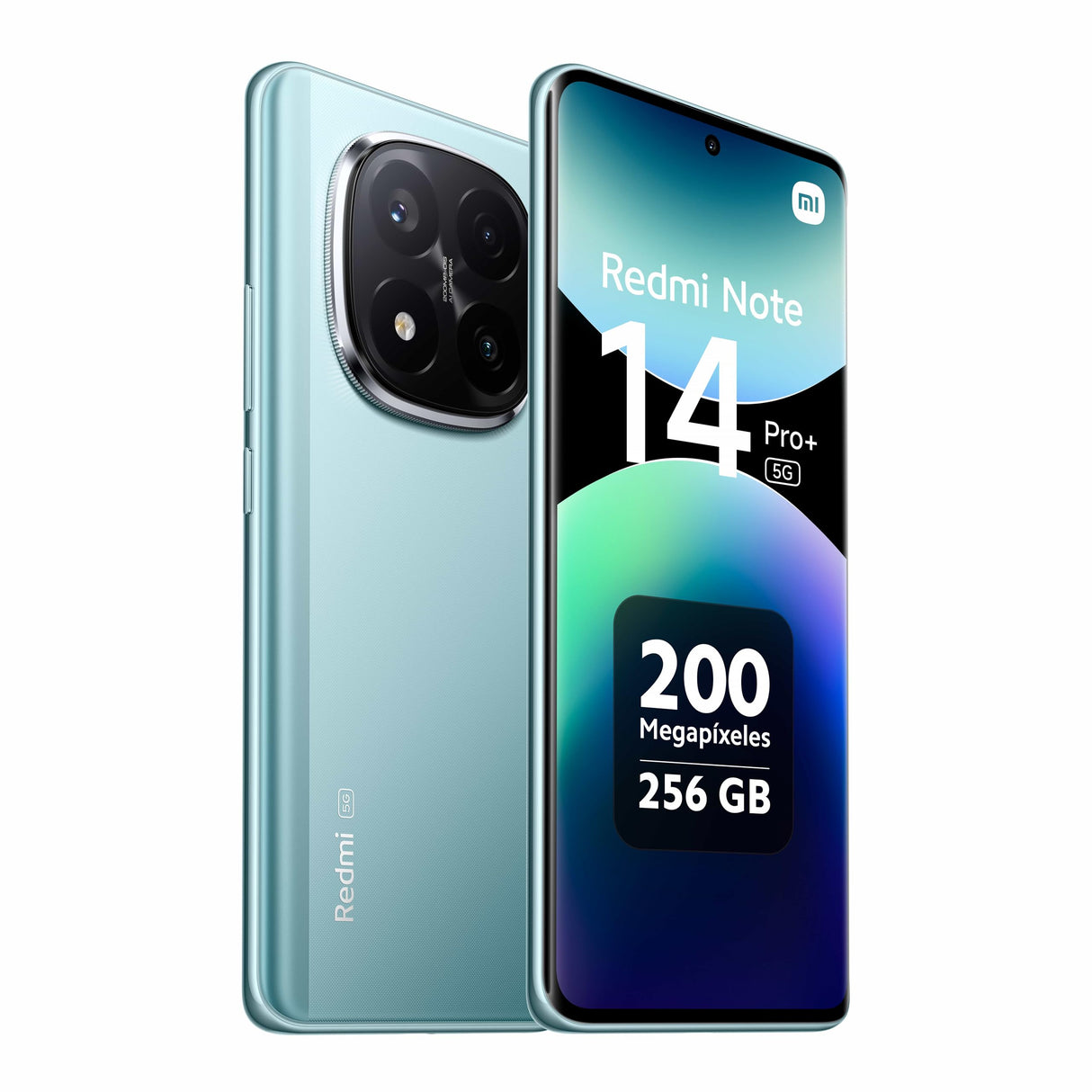Xiaomi Redmi Note 14 Pro+ 5G Smart Phone, 12GB RAM 256GB, Pantalla AMOLED de 6,67 Pulgadas 1,5k, Sensor de Huellas, Cámara de 200 MP, Doble Tarjeta SIM, NFC, Carga Rápida de 120 W, Azu
