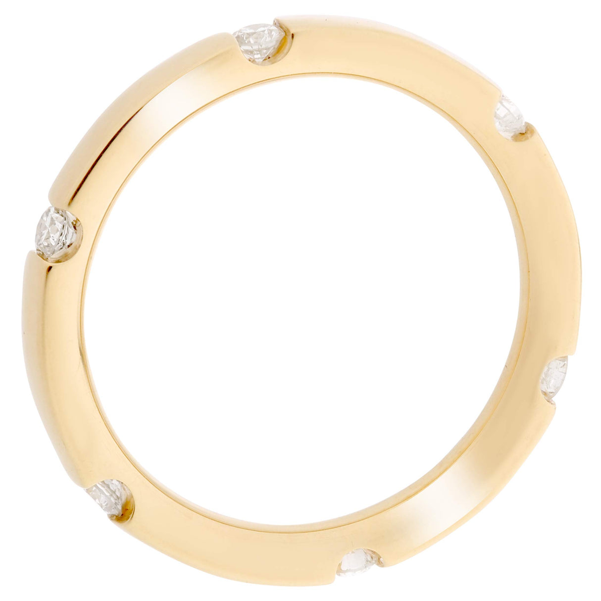 Orphelia Mujer 18 k (750) oro amarillo redondo blanco diamante