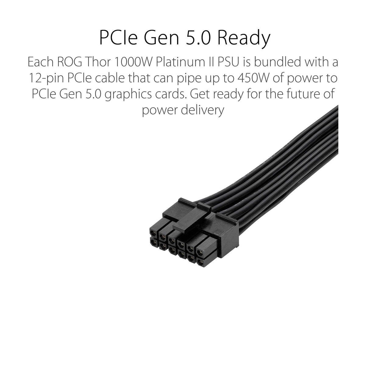 Asus ROG Thor 1000W Platinum II Fuente de Alimentación Modular (1000 Watt, 80+ Platinum, Lambda A++, Disipadores ROG, Ventilador PWM 135 mm, 0dB, Pantalla OLED, Cables apantallados, Aura Sync)