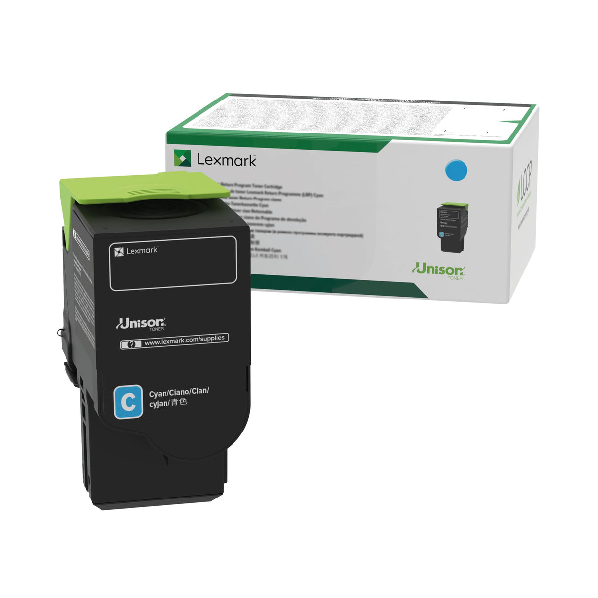 LEXMARK Cartouche toner Lexmark - Cyan - Laser - Rendement Long duree - 3500 Pgs