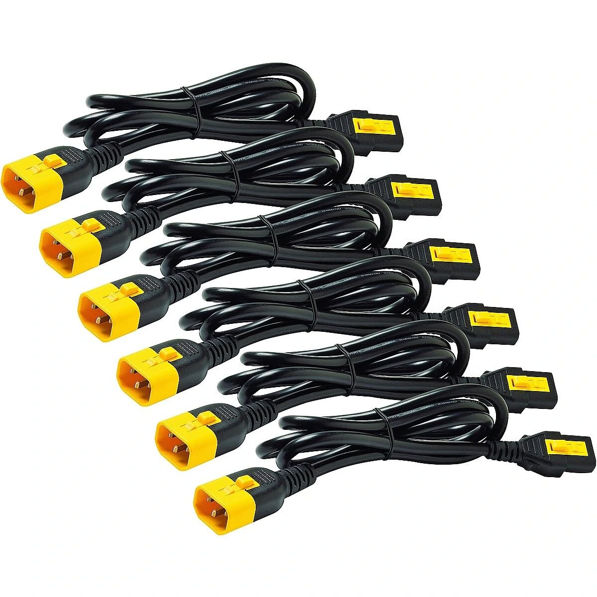 APC Juego de cables de alimentación - AP8702S-WW - Cables de alimentación (6 ea, cierre, C13 a C14, 0,6 m)