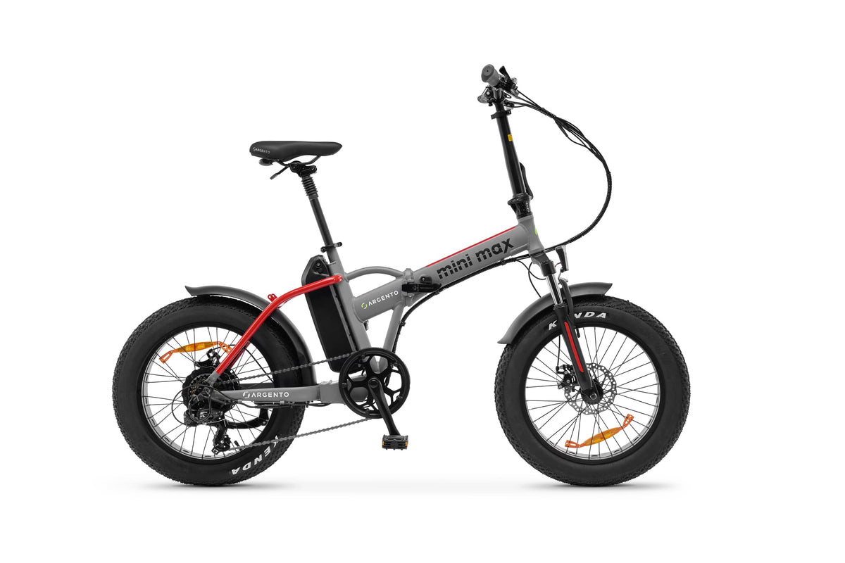 Argento- Foldable E-Bike Mini MAX Silver Bicicletas, Multicolor, Única Talla (8052870486639)