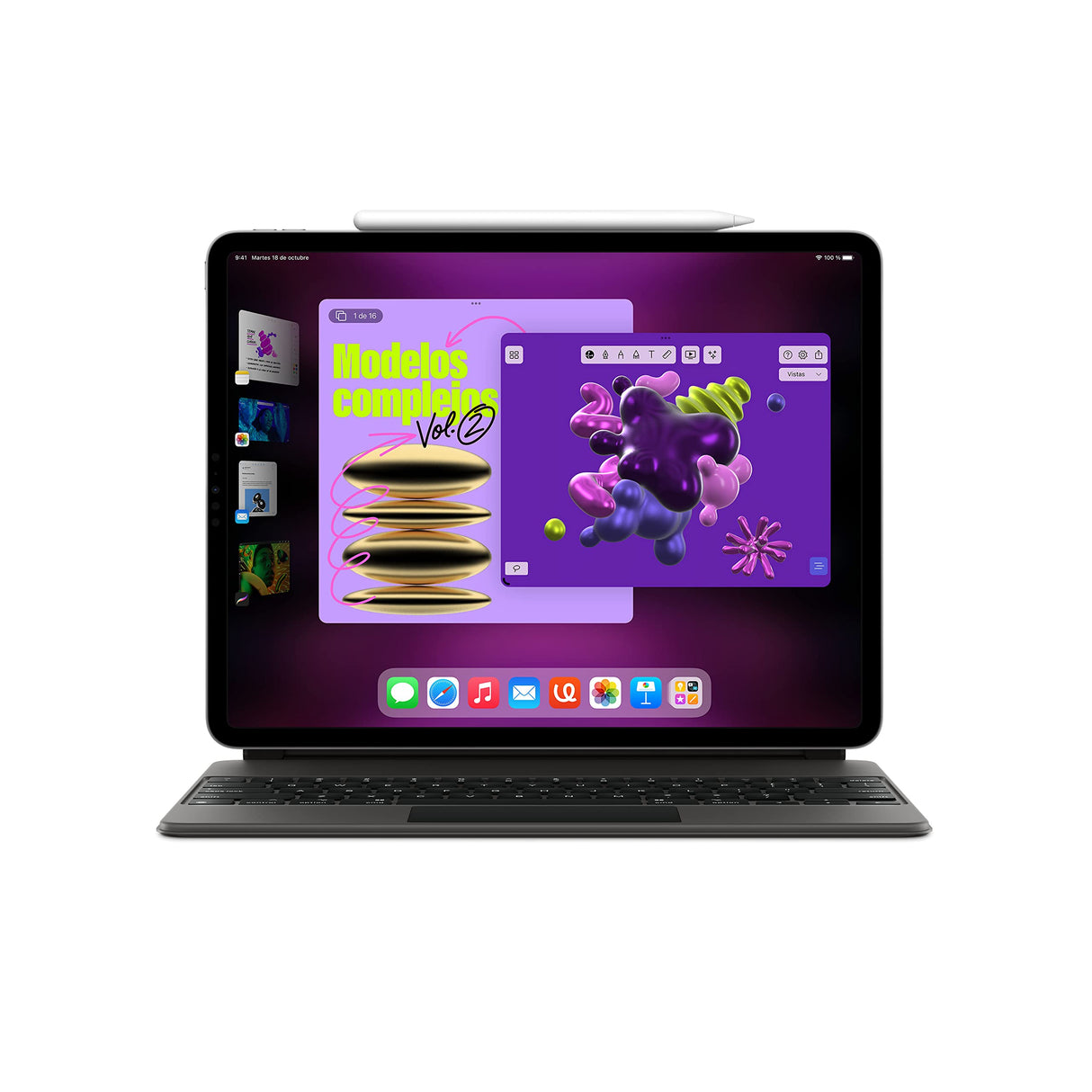 2022 Apple iPad Pro de 12,9 Pulgadas (Wi-Fi + Cellular, 2 TB) - Gris Espacial (6.ª generación)