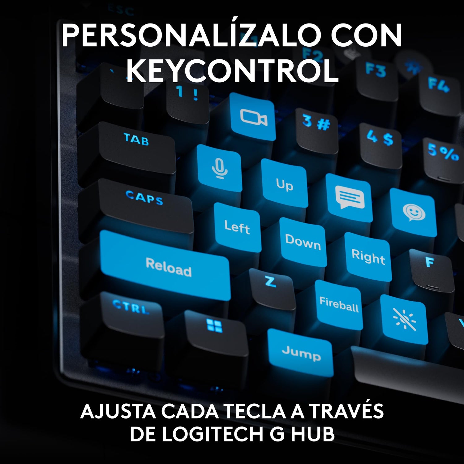 Logitech G PRO X TKL RAPID, teclado para gaming con cable sin teclado numérico con interruptores analógicos magnéticos, modo de disparo rápido, RGB, accionamiento ajustable, US INTL - Negro