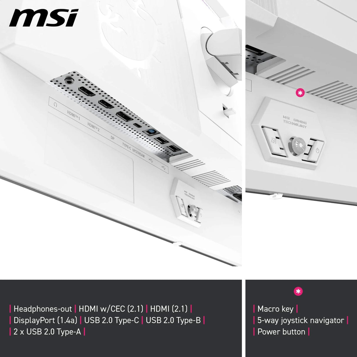 MSI MPG 321URXW QD-OLED Monitor de Gaming 4K UHD de 31.5", Panel OLED de Puntos cuánticos 3840 x 2160, 240 Hz/0.03 ms, 99% DCI-P3, Display HDR True Black 400, KVM, RGB, DP 1.4a, HDMI 2.1