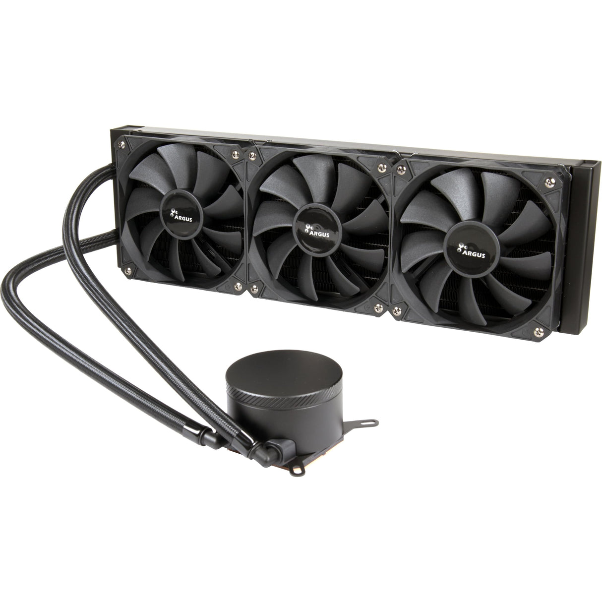 inter tech AIO - Refrigeración por agua de 360 mm con bomba de doble cámara y placa conductora de calor de cobre.
