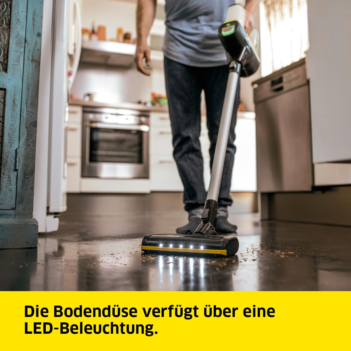 Kärcher Aspirador a batería VC 6 Cordless ourFamily, 2 Niveles aspiración, autonomía por Carga 30 min Aprox., Peso 2.8 kg, Soporte Pared y función de Carga, Boquilla Suelos y Ranuras, Blanco