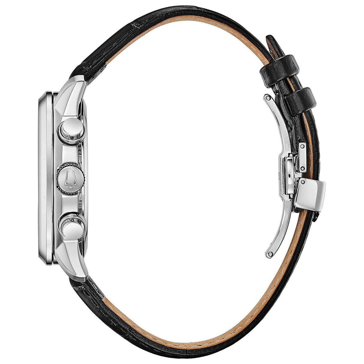 Bulova Reloj Cronógrafo para Hombres de Cuarzo con Correa en Cuero 96B310
