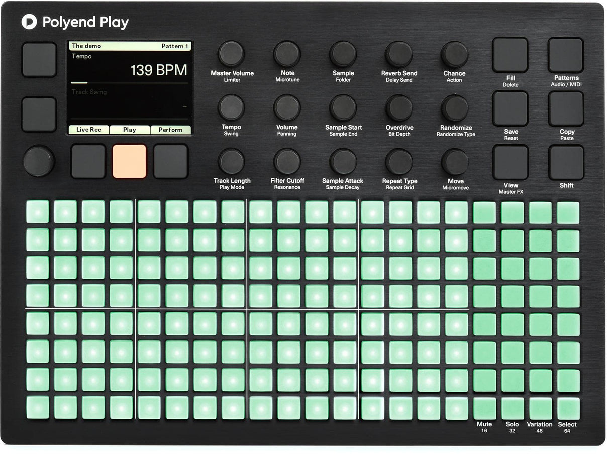 Polyend Reproduce audio y muestreador MIDI, secuenciador y caja de ranura