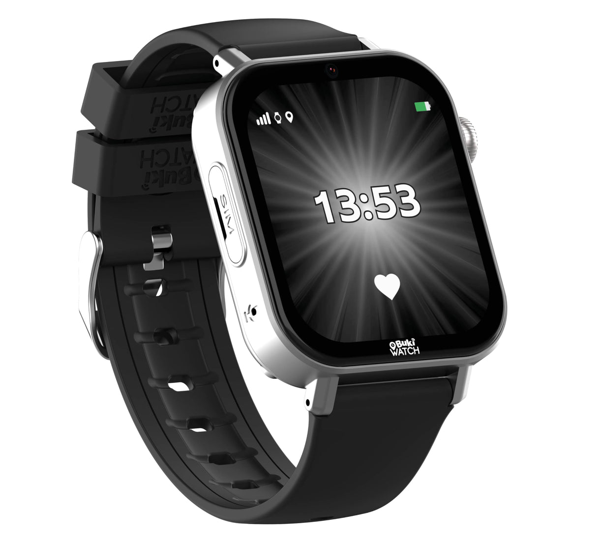 BUKI France PRO01 - Reloj inteligente para niños con tarjeta SIM incluida, llamadas, GPS, vídeo, WiFi, Bluetooth, botón SOS, aplicación parental, ideal para primer teléfono, BUKI Watch Pro a partir de