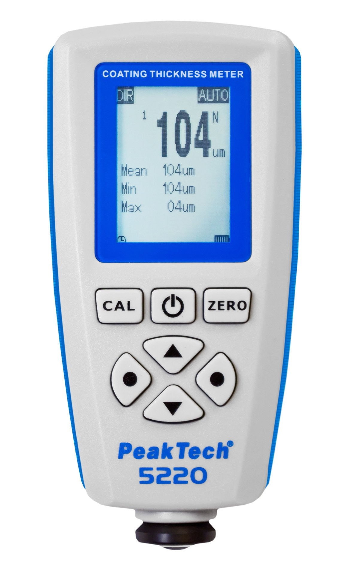 PeakTech, P 5220 Medidor profesional de espesor de revestimientos/medidor ultrasónico de espesor de revestimientos con USB para pintura de automóviles, metales (Fe y no Fe) como zinc
