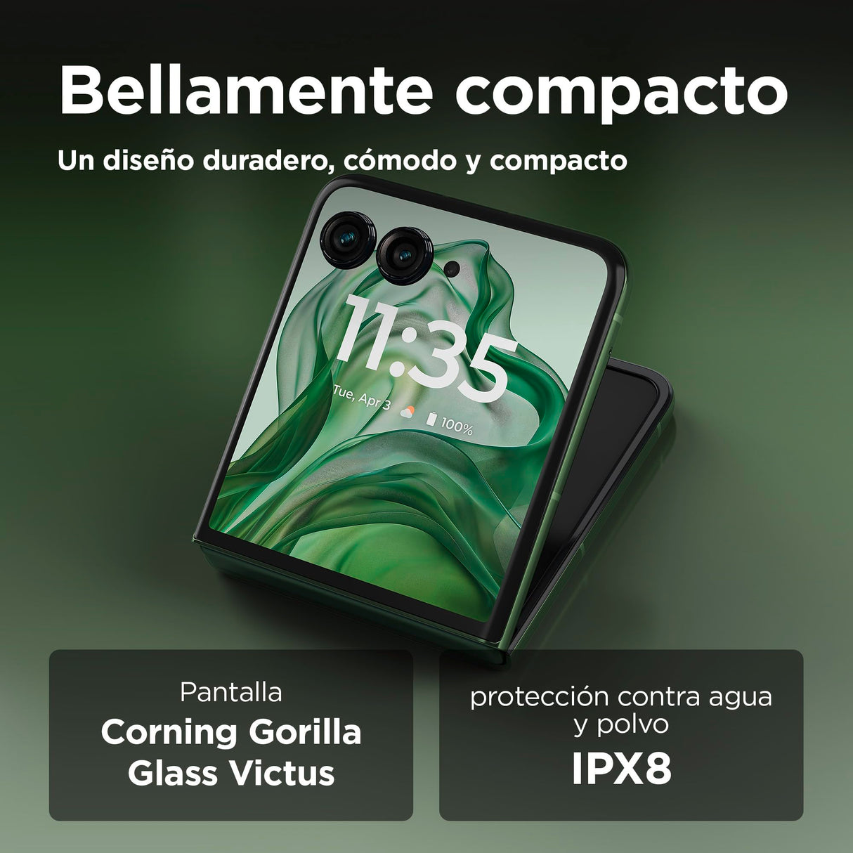 Motorola RAZR 50 Ultra 12/512GB, Garantía 3 años, Pantalla Externa Funcional de 4", diseño Plegable, cámaras de 50 MP con IA, procesador Snapdragon® 8s 3 Gen, Carga TurboPower™ de 68 W, Dual SIM