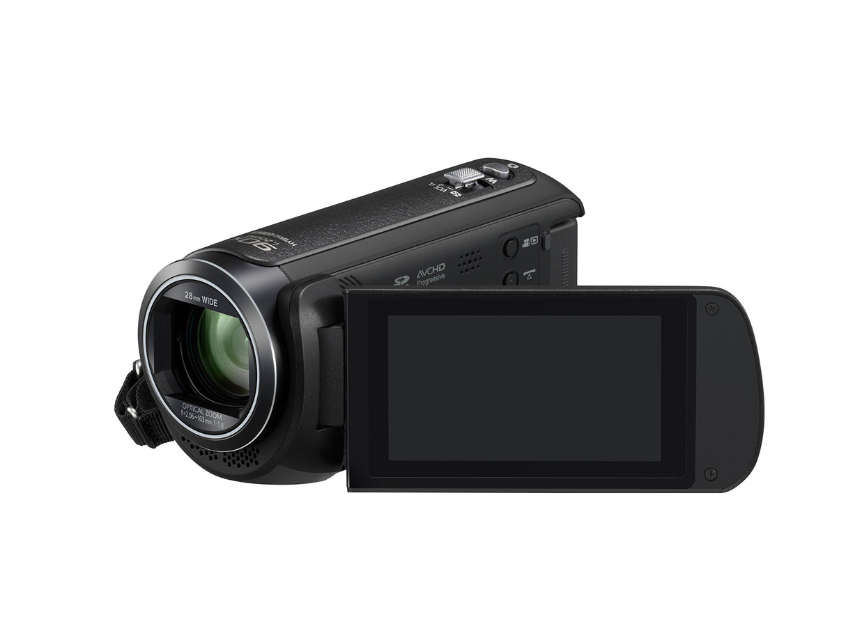 Panasonic HC-V380EB-K soporte de - Videocámara (2,51 MP, MOS BSI, 25,4 / 5,8 mm (1 / 5.8"), 1,67 MP, 2,2 MP, 50x)