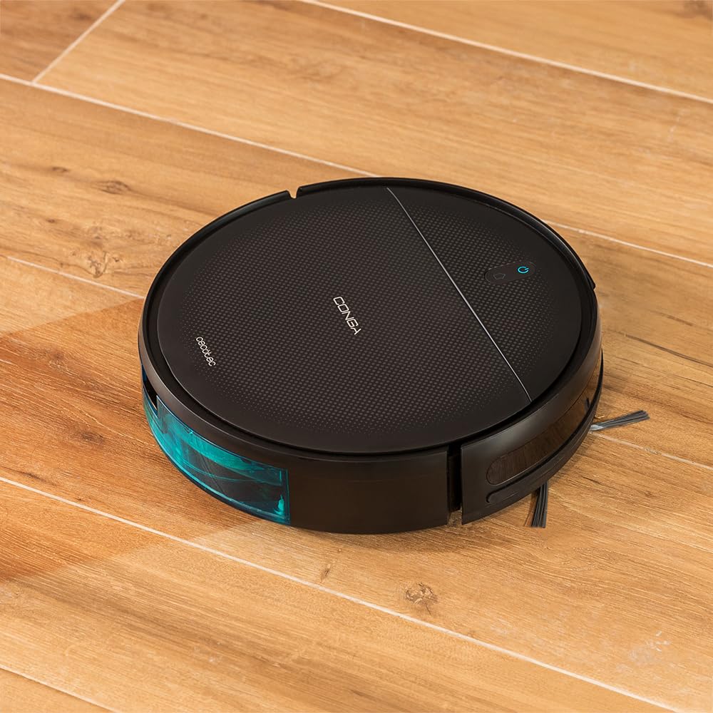 Cecotec Robot Aspirador con Navegación Giroscópica Conga 999 Map X-Treme. Motor de Succión 2000Pa, 2 Cepillos Laterales, 2 Mopas de Fregado, Autonomía 120 mins, Control con App y Mando