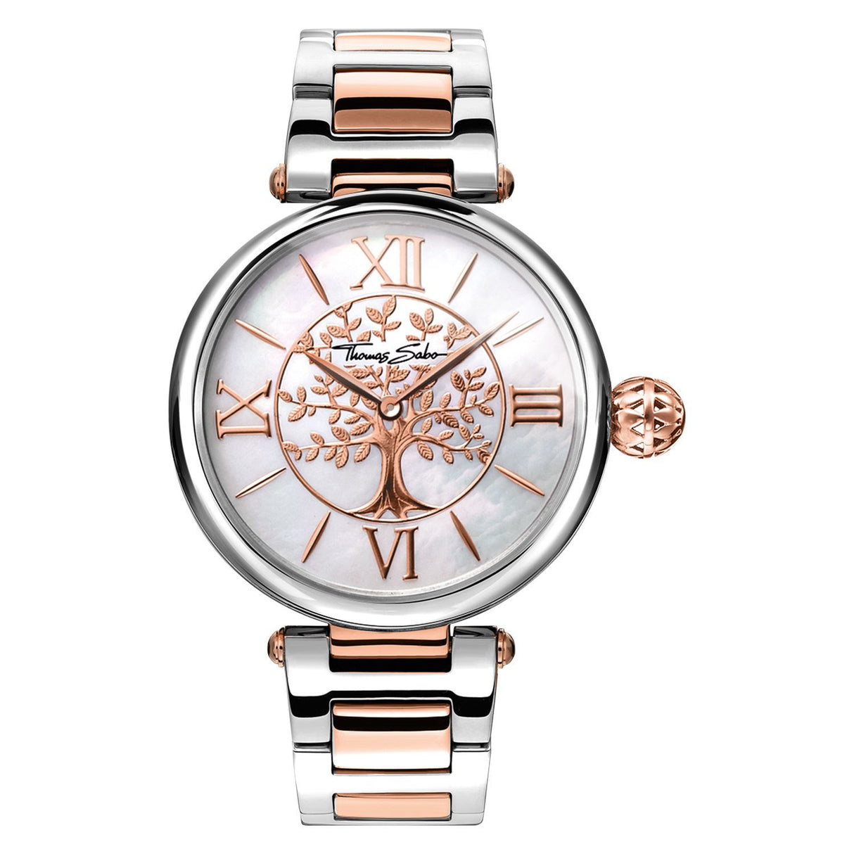 Thomas Sabo Reloj Analogico para Mujer de Mecánico con Correa en Acero Inoxidable WA0315-272-213-38