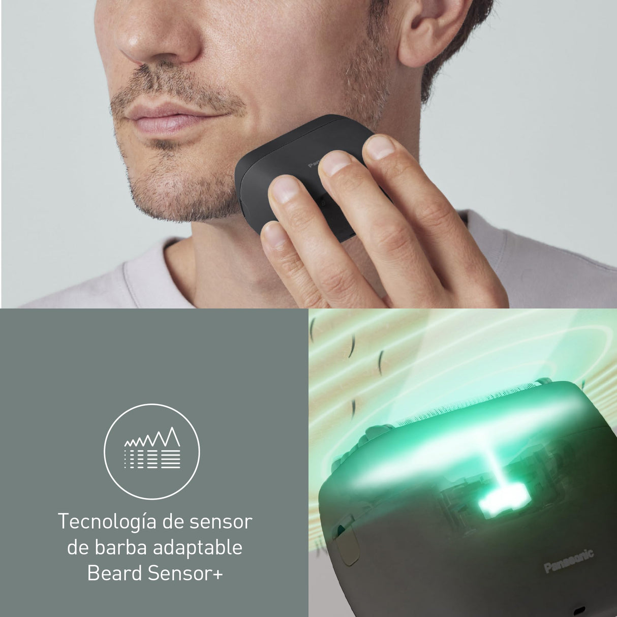 Panasonic ES-PV3B-K803 Serie 900s Afeitadora, Afeitadora Eléctrica de 5 Hojas para Uso En Seco y Húmedo para Hombres, Sensor De Barba Responsivo, USB-C, Estuche De Transporte, Negro Mate
