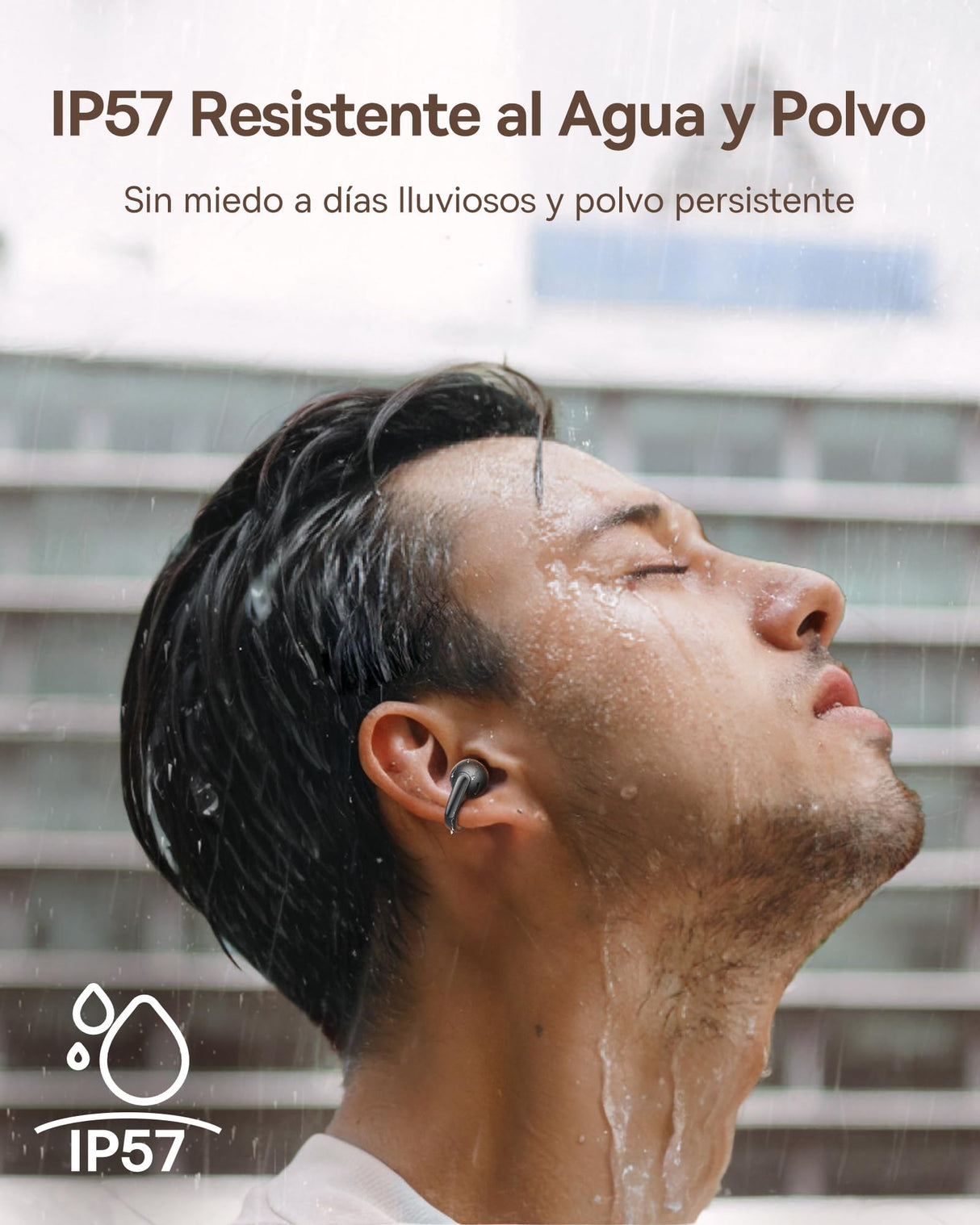 Baseus MC1 Auriculares Abiertos, Auriculares Bluetooth con Clip & 40H de Autonomía, Calidad de Sonido HiFi Bass Ai, Cómodos & Ligeros (5,2 g), Clip con Protección IP57 contra el Polvo & el Agua