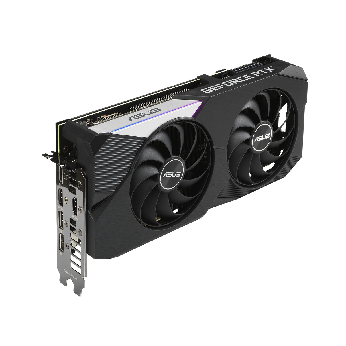 ASUS Dual NVIDIA GeForce RTX 3070 V2 OC Edition - Tarjeta gráfica Gaming (PCIe 4.0, 8 GB GDDR6, LHR, HDMI 2.1, DP 1.4a, Ventiladores Axial-Tech, Dual BIOS, Placa de protección), Blanco