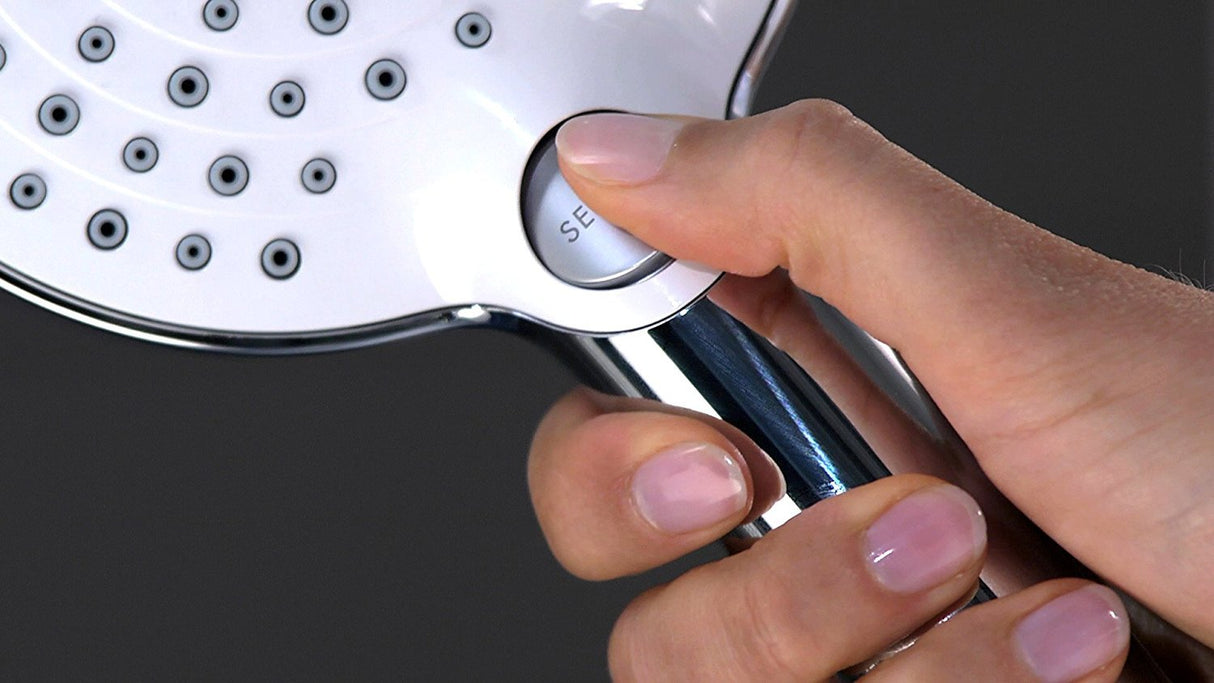 Hansgrohe 27129400 Raindance Select S 240 columna de ducha, 3 tipos de chorro, blanco/cromo