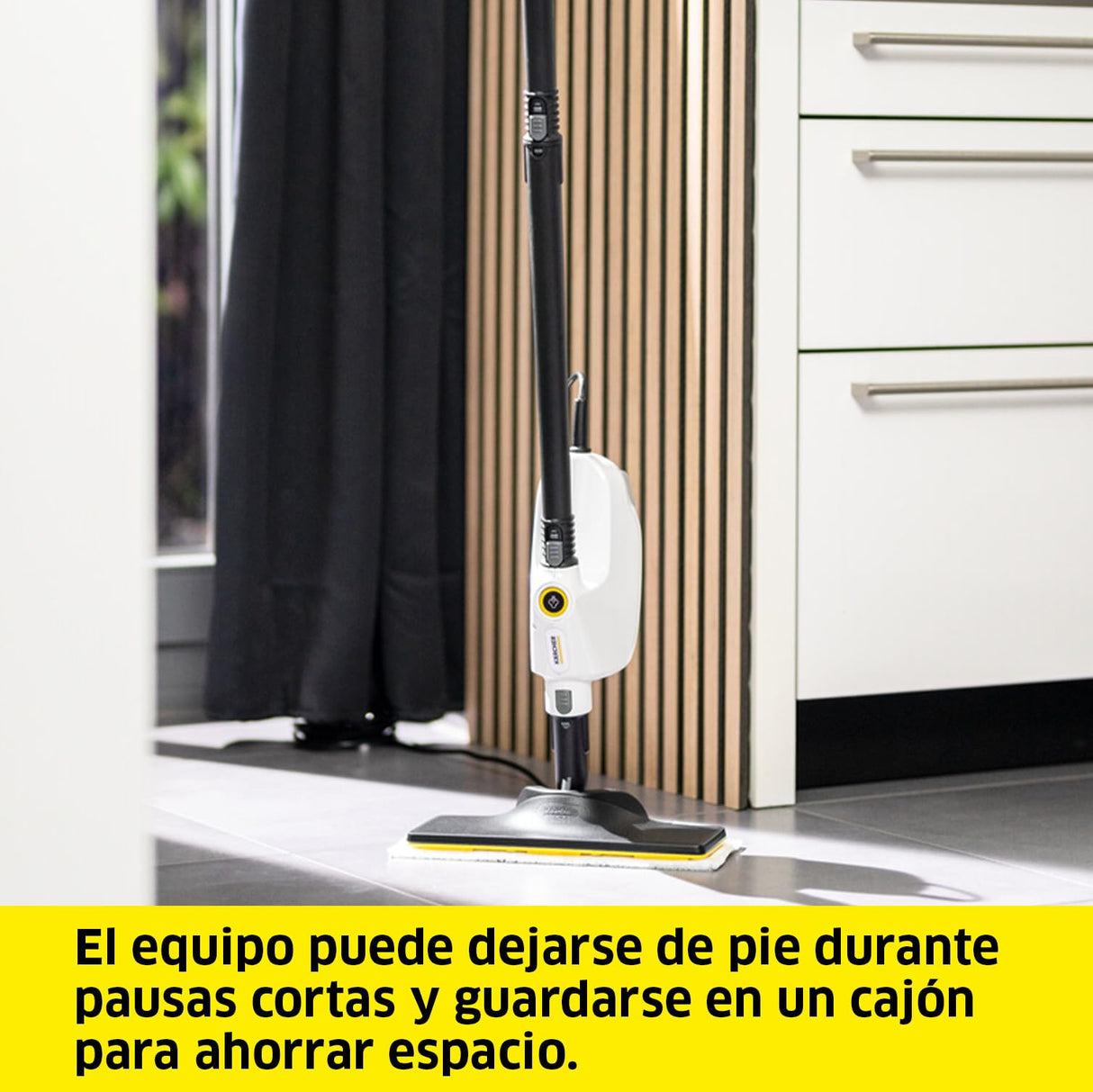 Kärcher Limpiadora de vapor SC 1 Multi & Up, tiempo de calentamiento: 30 s, rendimiento: 30 m², depósito: 0,2 l, 1,6 kg, boquilla suelos EasyFix Large, paño microfibra, cartucho de descalcificación