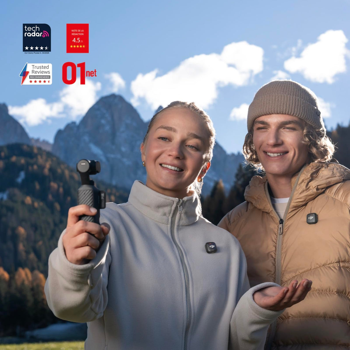 Pack para Creadores dji Osmo Pocket 4, cámara vlog de Bolsillo con Gimbal