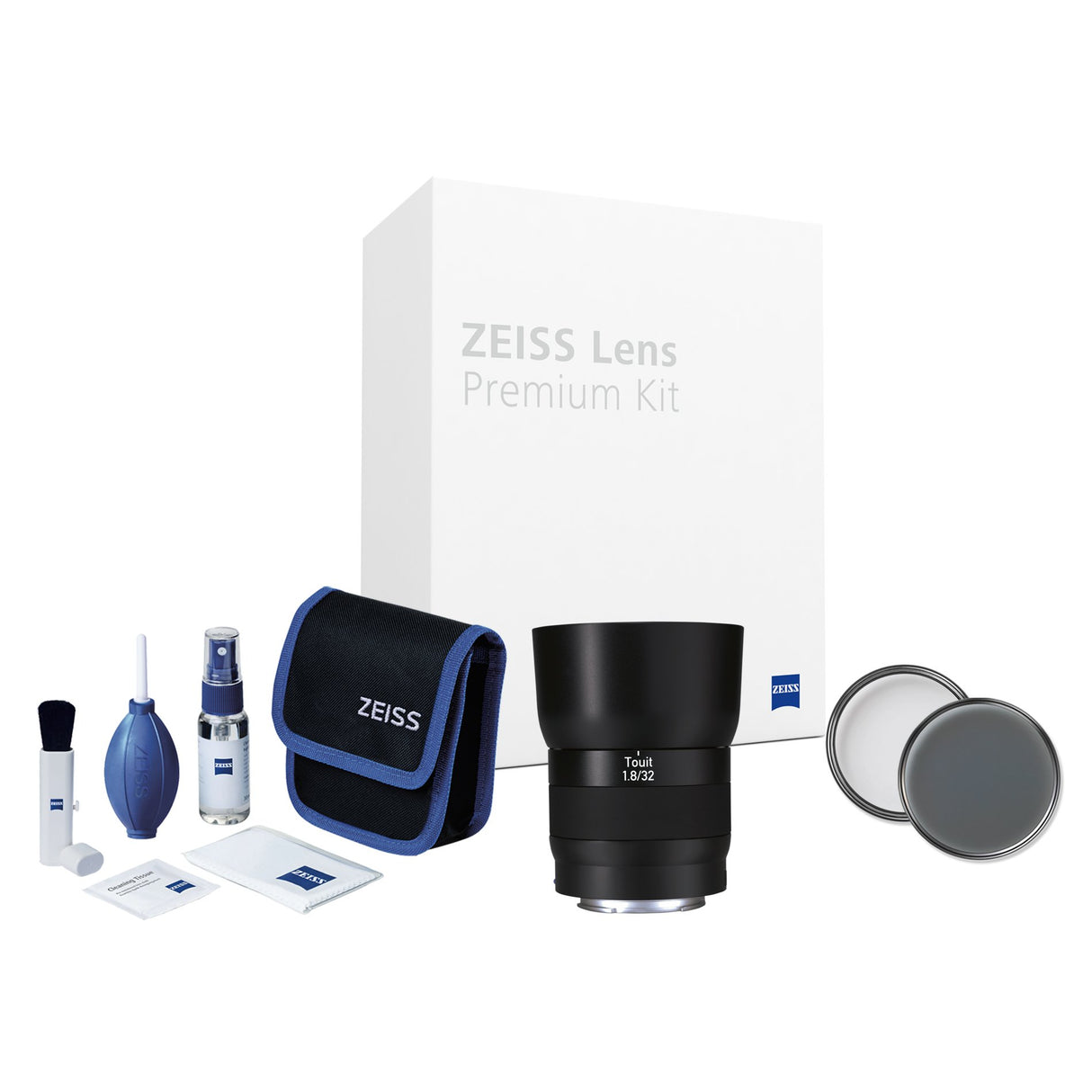 Carl Zeiss touit 1.8/32 Lens Premium Kit para spiegellose APS-C Sistema de cámara Negro
