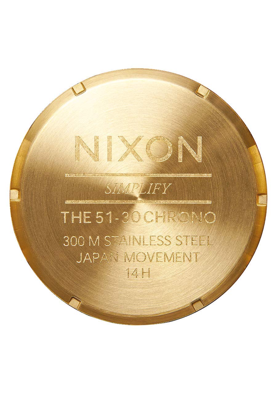 Nixon Reloj Cronógrafo para Hombre de Cuarzo con Correa en Acero Inoxidable A083-632-00