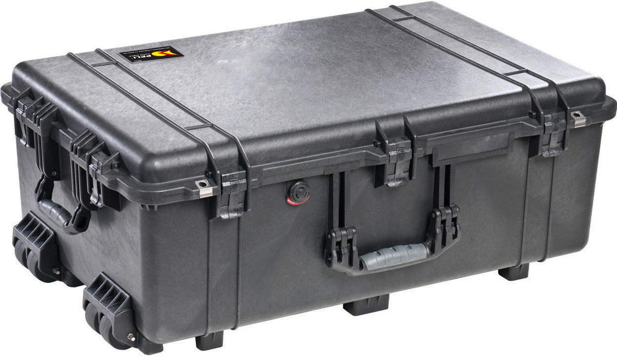 PELI 1650 Maleta Trolley para Equipos fotográficos y Drones, IP67 estanca e Impermeable al Polvo, 86L de Capacidad, Fabricada en Alemania, sin Espuma, Color Negro