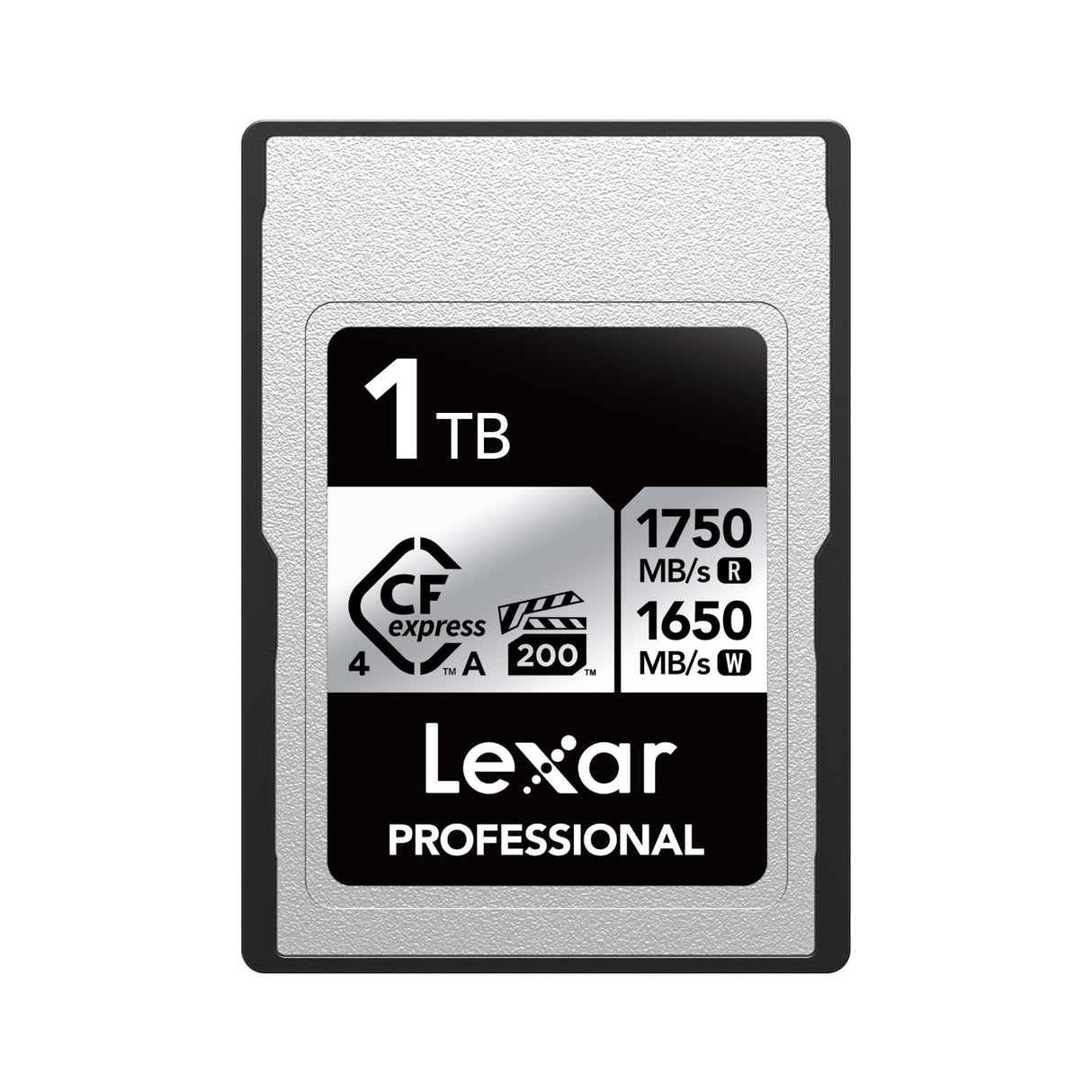 Lexar Professional Silver Series CFexpress 4.0 Tipo A Tarjeta 1TB, Tarjeta CFe hasta 1750 MB/s de Lectura, VPG200, Tarjeta de vídeo CF 8K, Tarjeta de Memoria Compatible con cámaras Sony Alpha y Sony