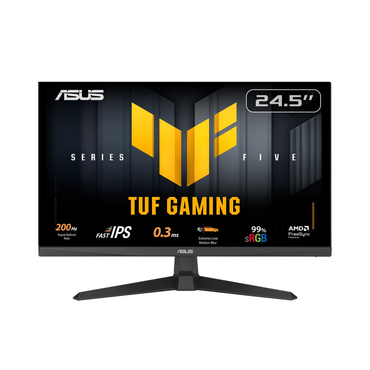 ASUS TUF Gaming VG259Q5A Monitor Gaming de 24.5", Full HD (1920 x 1080), 200 Hz, Fast IPS, ELMB, 0.3 ms GTG (mín), Altavoces estéreo, DisplayWidget Center
