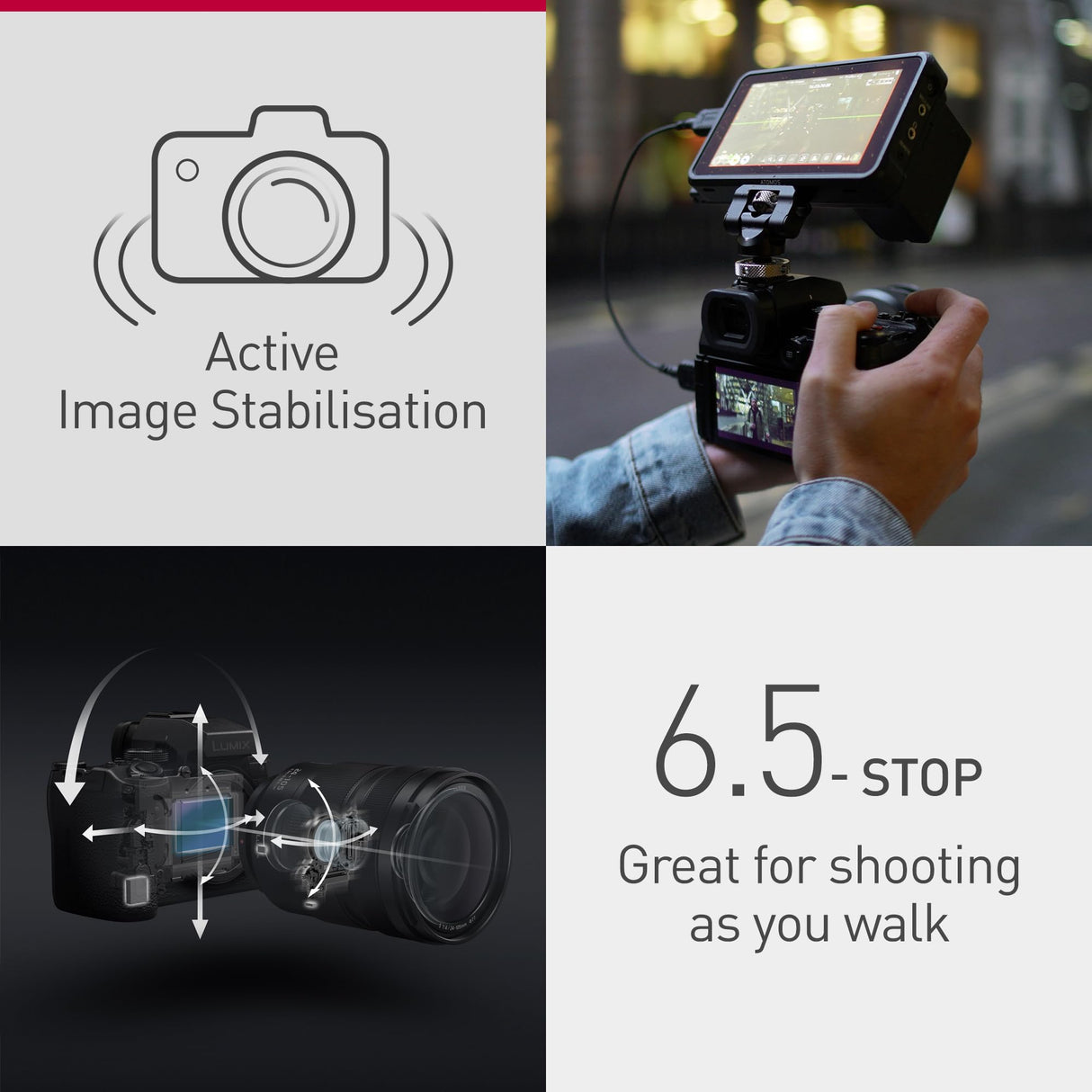 Panasonic LUMIX DC-S5 II, Cámara Sin Lente De Marco Completo, Sin Espejo con Lente de 20-60 mm F3.5-5.6, 4K 60P y 6k 30P Grabación, Pantalla Movible, Wi-Fi, Negro
