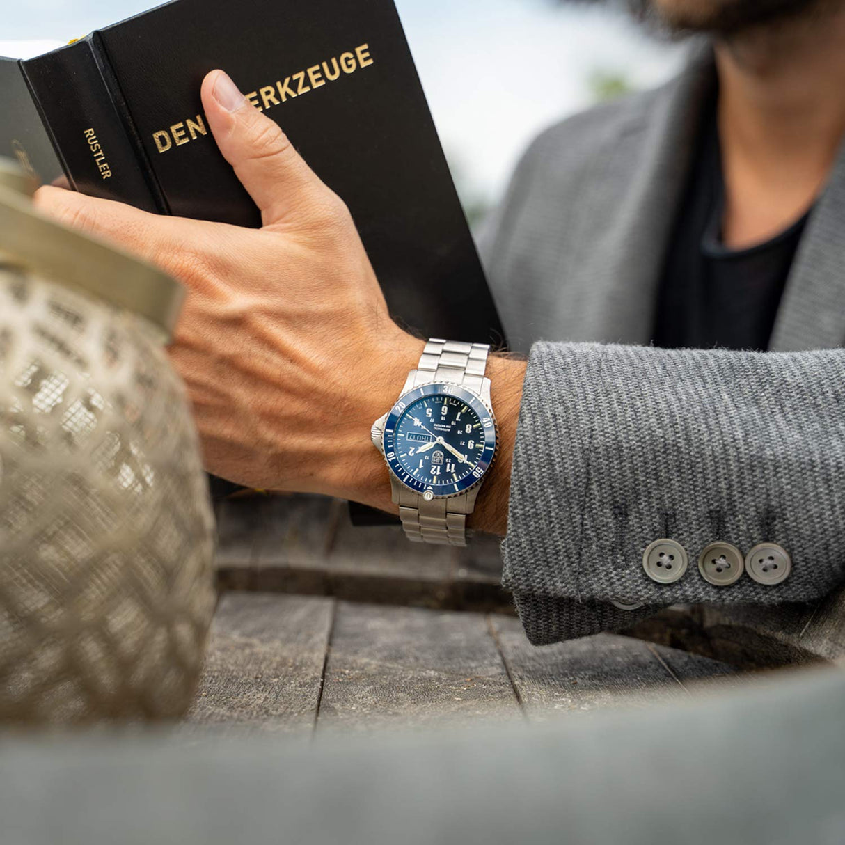Luminox Reloj Analógico para Hombres de Automático con Correa en Acero Inoxidable XS.0924