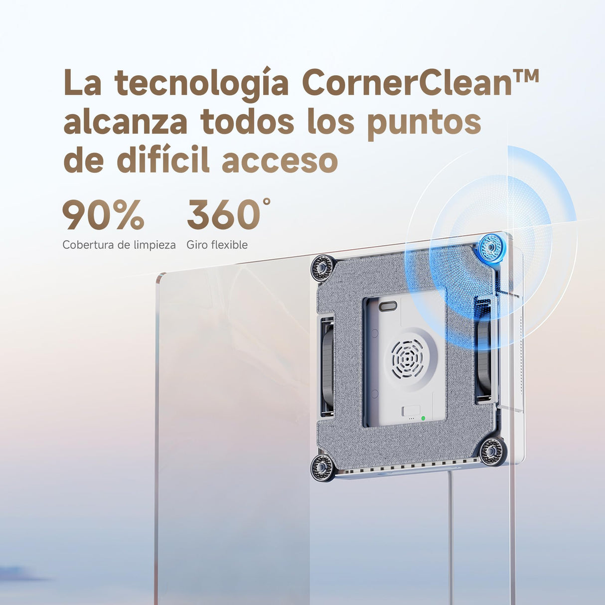 DREAME C1 Station S Kit Robot Limpiacristales, Protección Integral,Estación Portátil, Gestión Automática del Cable, Tecnología CornerClean, Planificación de Trayectoria con Cobertura Integral