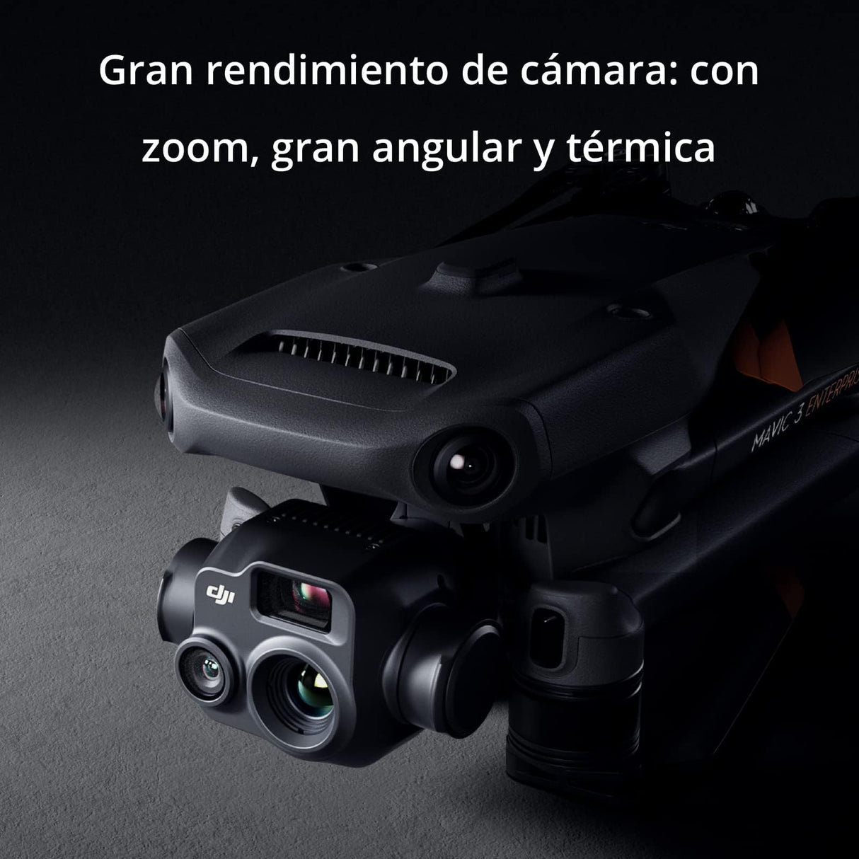 DJI Pack Básico de Tranquilidad - Mavic 3T (C2) - Dron con cámara de imagen térmica 640×512, cámara gran angular, zoom híbrido 56×, posicionamiento centimétrico con RTK y un altavoz de alto volumen