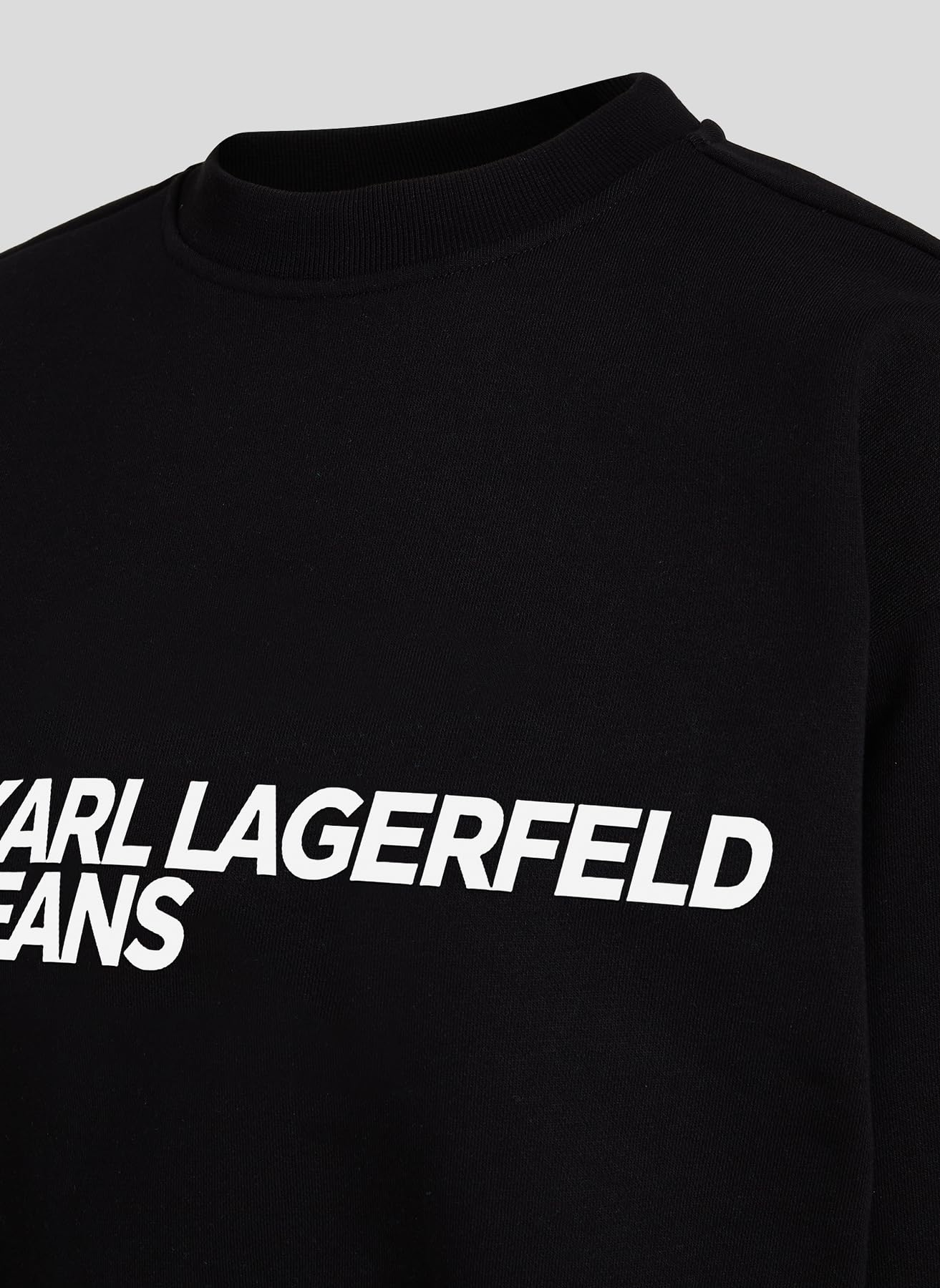 KARL LAGERFELD JEANS, para Mujer, Sudadera Normal con el Logotipo Essential, Negro, Extrapequeños