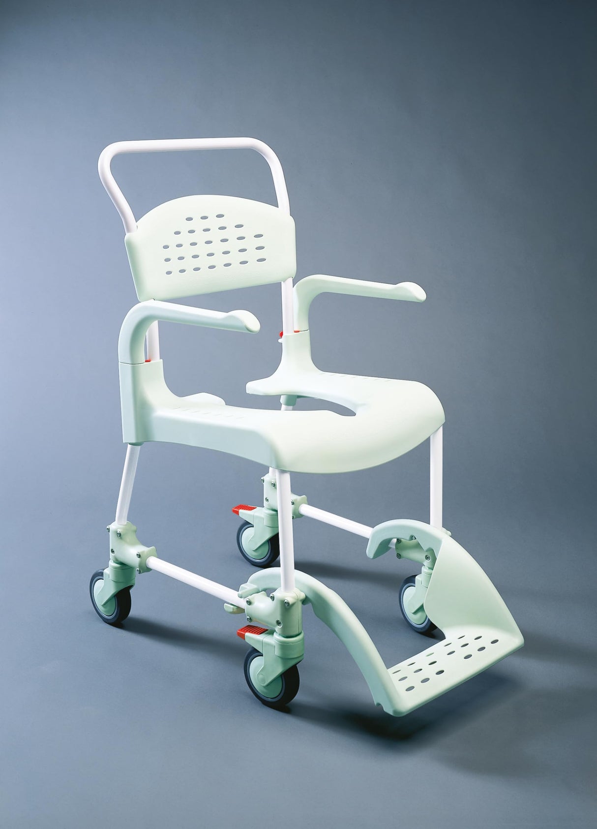 Etac Clean - Silla de Ruedas para la Ducha (55 cm), Color Blanco