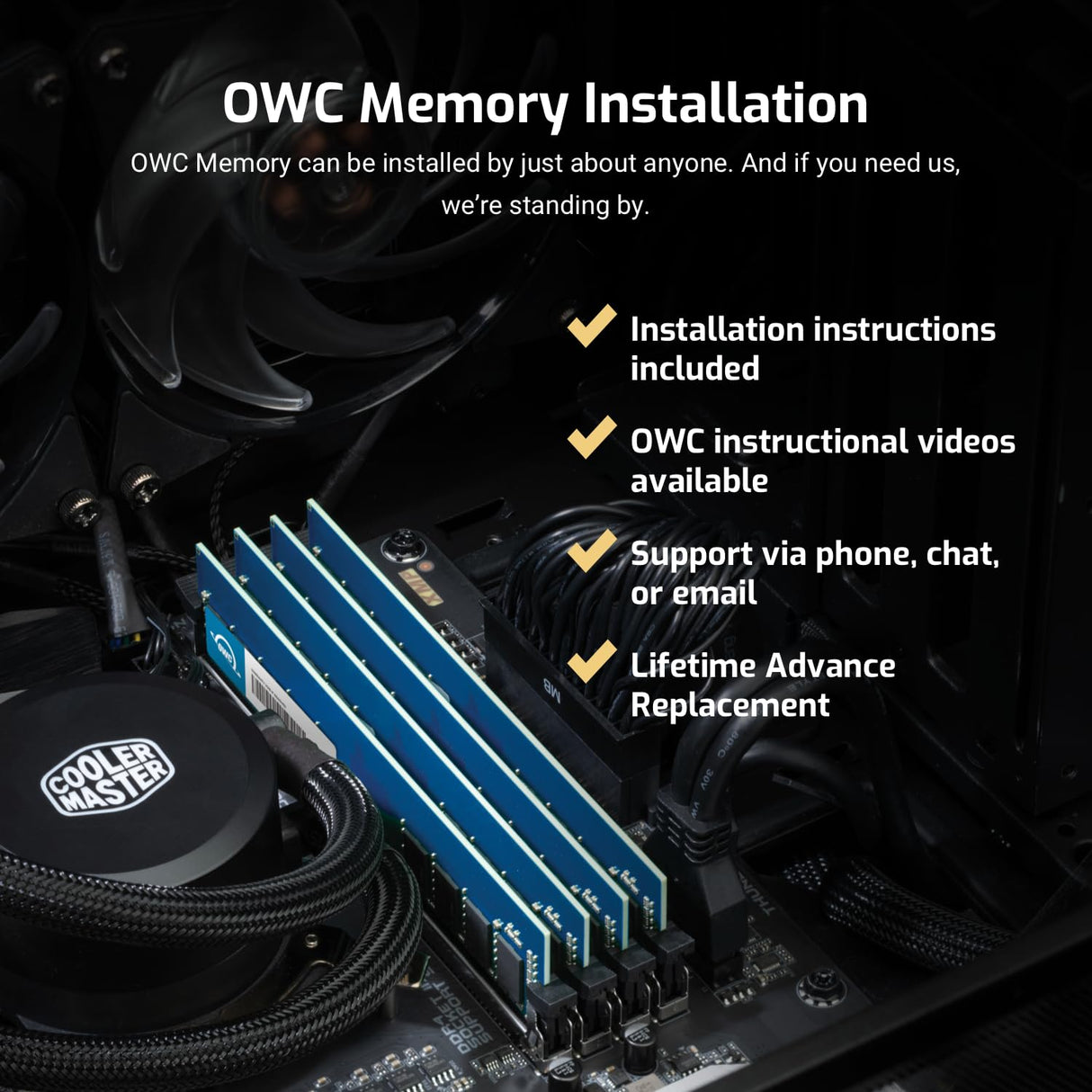 OWC - 128GB OWC Kit de actualización de Memoria - 8 x 16GB PC23400 DDR4 ECC-R 2933MHz RDIMMs para Mac Pro 2019