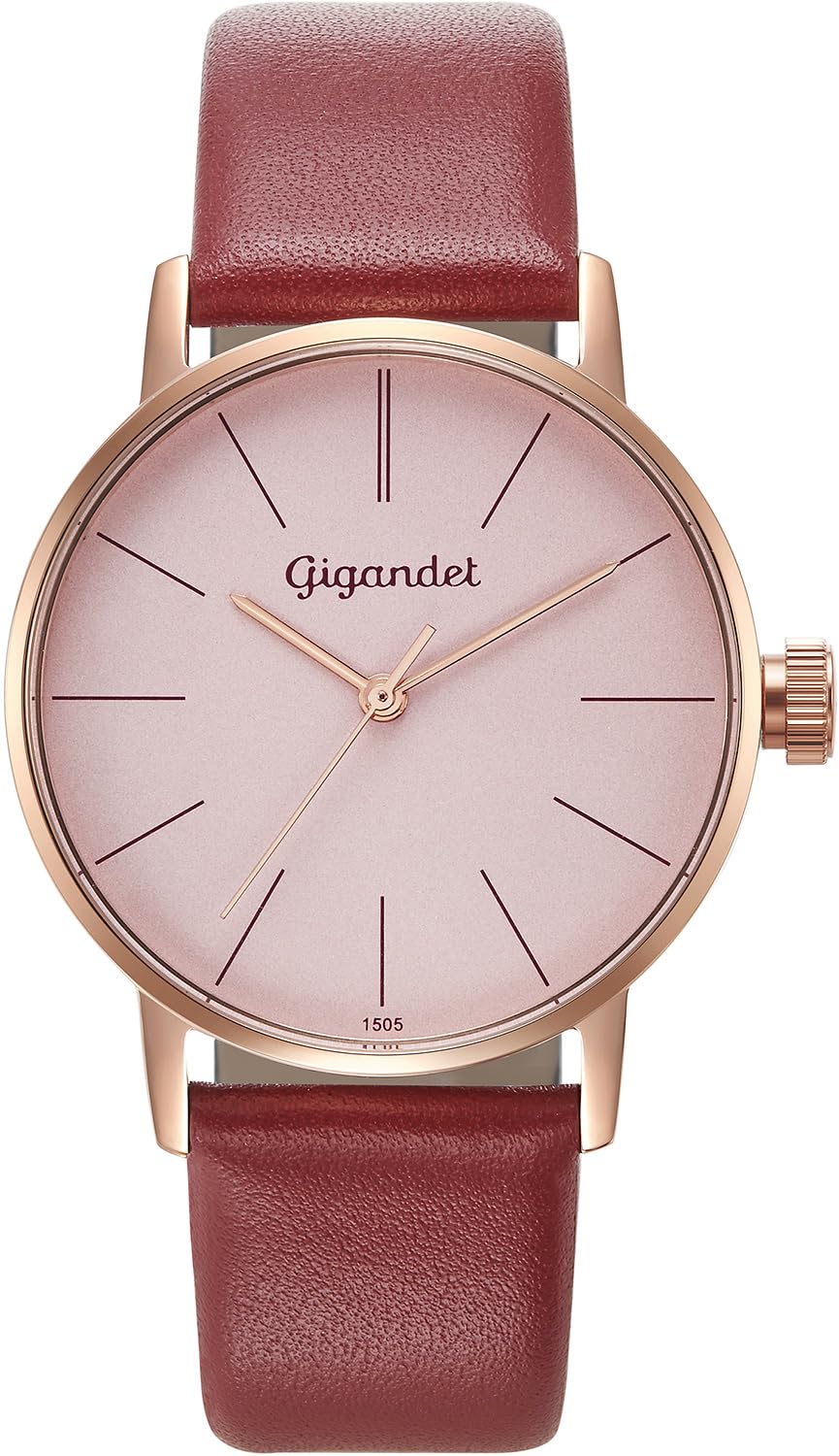 Gigandet Reloj Analógico para Mujeres de Cuarzo japonés con Correa en Cuero 15VNAG43NE/016