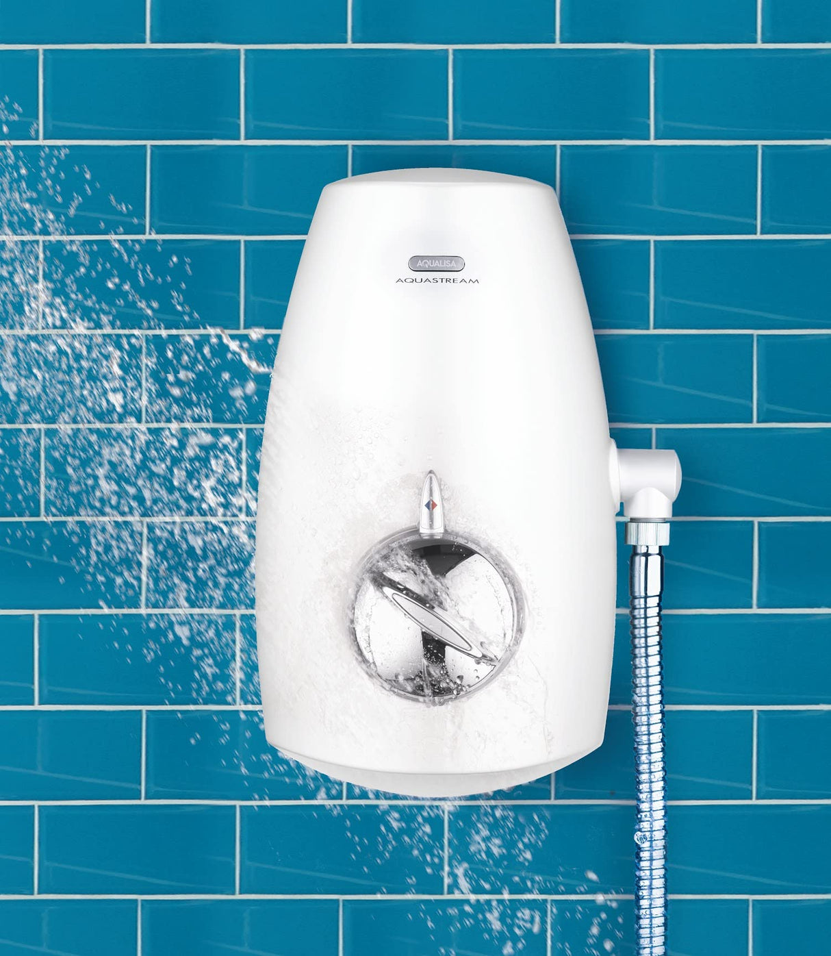 Aqualisa Aquastream Termo - Ducha con cabezal ajustable - Blanco
