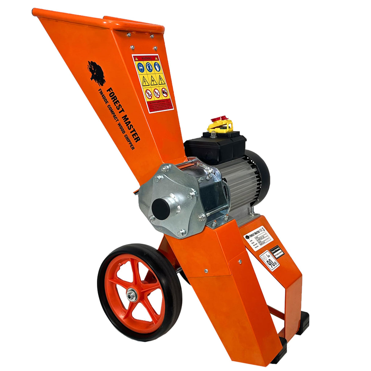 Forest Master FM4DD-MUL - Trituradora de madera compacta eléctrica de 4 CV para jardín