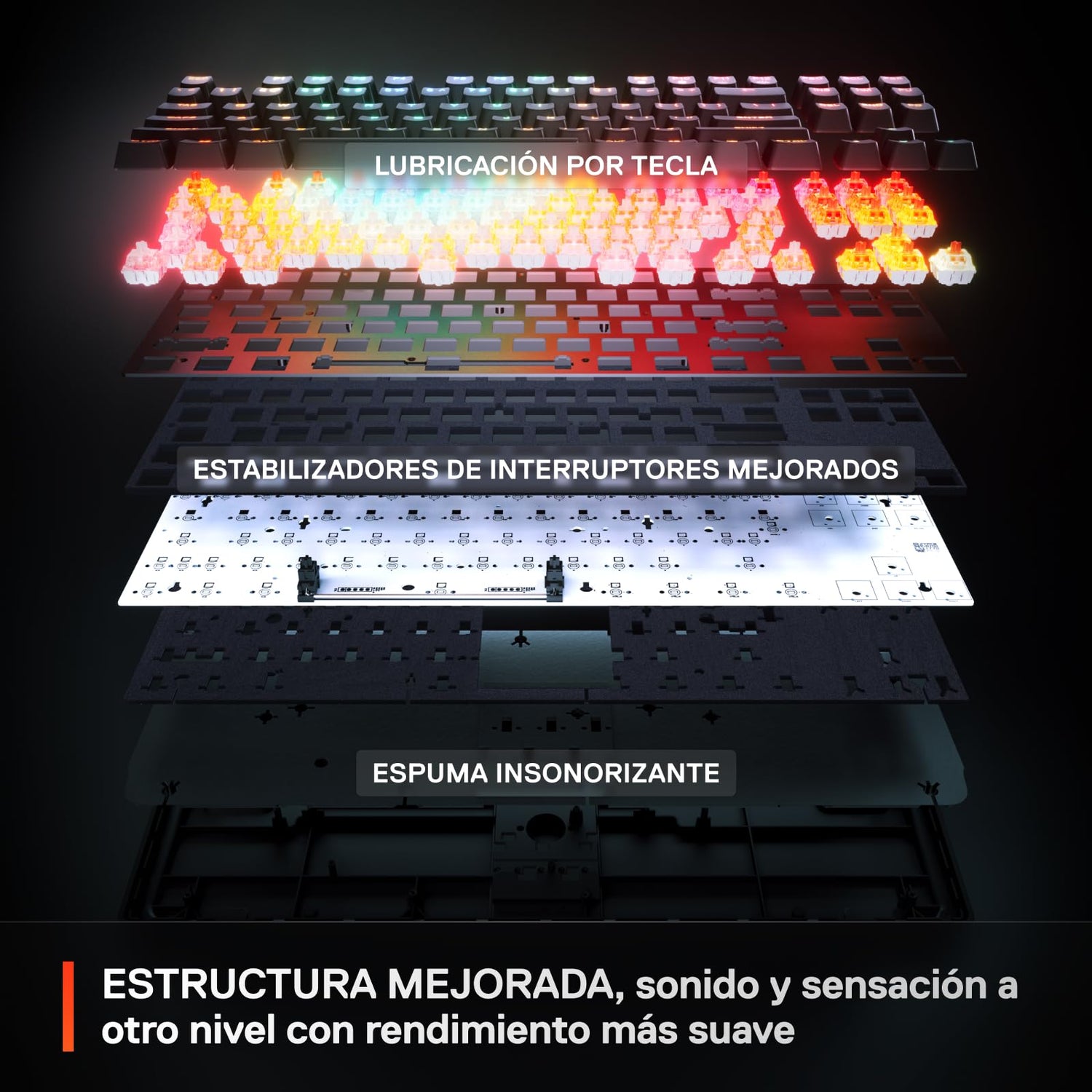 SteelSeries Apex Pro TKL Gen 3 - Teclado Mecanico Gaming - HyperMagnetic Interruptores OmniPoint 3.0 - Accionamiento Ajustable - Rapid Trigger - Preajustes - Rapid Tap - RGB - OLED - UK QWERTY