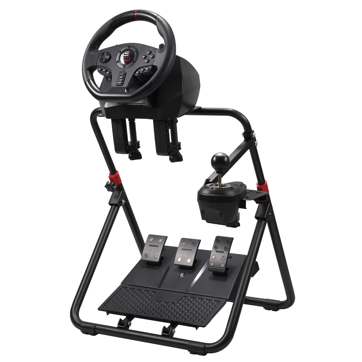 Superdrive - Cockpit de simulacion Soporte para volante, y palancas de cambio compatibles GS850-X, Logitech G29 / G27 y Thrustmaster