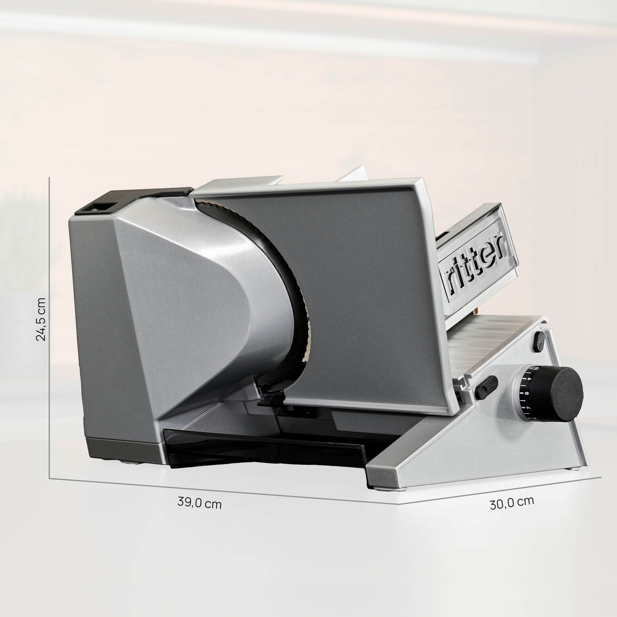 ritter contura 3, Cortadora de Alimentos Eléctrica y Rebanadora de Pan de Metal Macizo