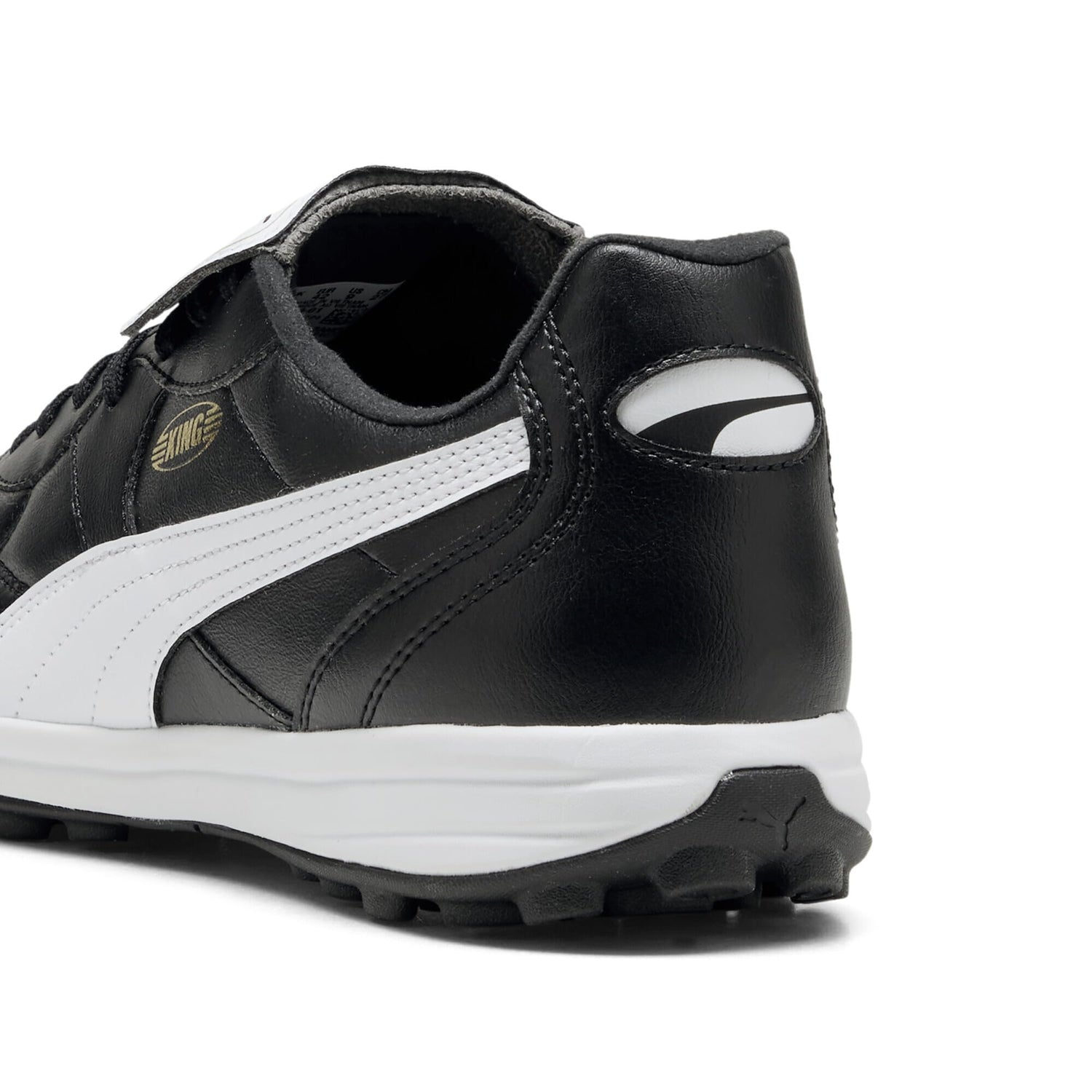 PUMA King Top TT, Zapatillas de fútbol Unisex Adulto, Negro Blanco Oro, 42 EU