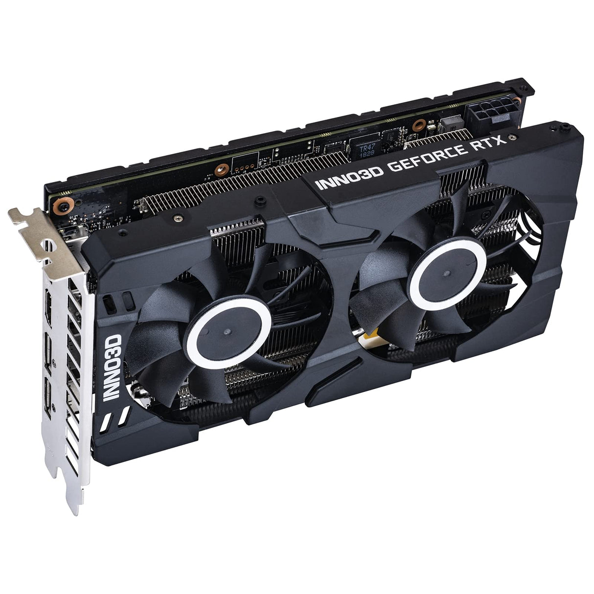 Inno3D NVIDIA N20602-06D6-1710VA15L Tarjeta de vídeo GeForce RTX 2060 Twin X2 6 GB GDDR6 192bit, 1680 MHz, HDMI, 3 x DP, 1 x 8 Pines, 2 Ranuras, 2 Ventiladores, 160 W