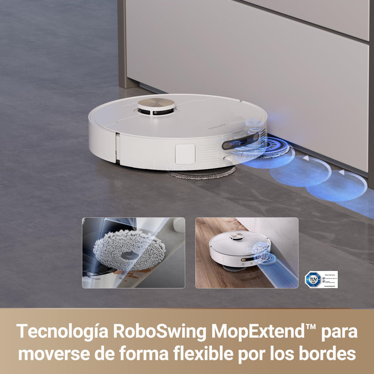 Dreame X30 Ultra Robot Aspirador y Fregasuelos, 8300 Pa Robot Aspirador con Base Autovaciado, Trapeador Extraíble y Elevable, Limpieza Inteligente de Alfombras, Trapeador de Limpieza con Agua a 60°C