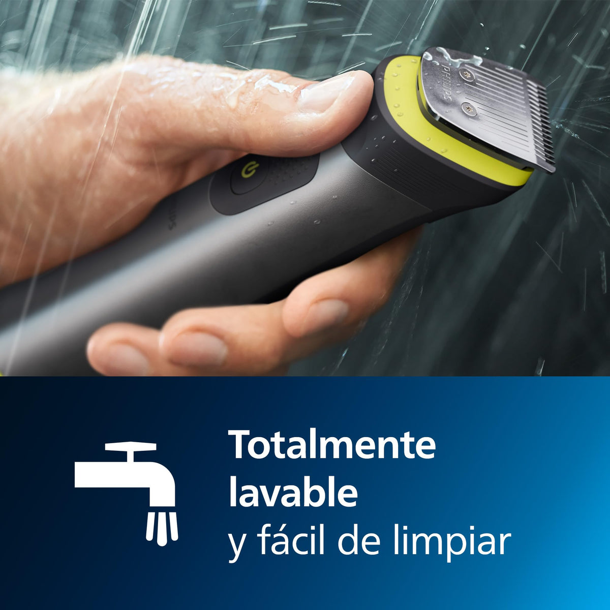 Philips Recortadora de Barba Serie 9000, Máquina Cortar Pelo, Cortapelos Hombre, Kit 14 en 1 Para Cara, Pelo, Orejas, Nariz y Cuerpo,120min de uso, En Seco y Húmedo, Recargable, OneBlade, MG9550/15